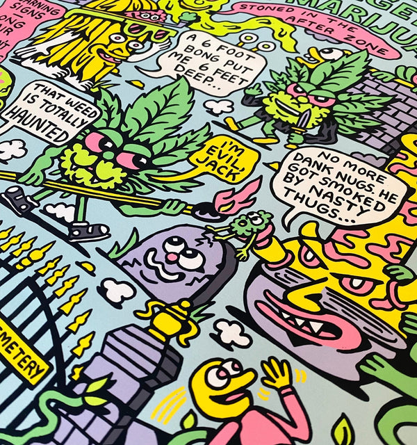Stoner Graveyard Print - Art & Collectibles - killeracid.com