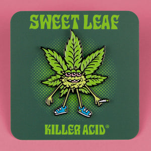 Sweet Leaf Enamel Pin - Pins - killeracid.com