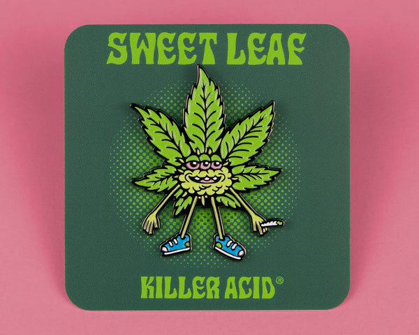 Sweet Leaf Enamel Pin - Pins - killeracid.com