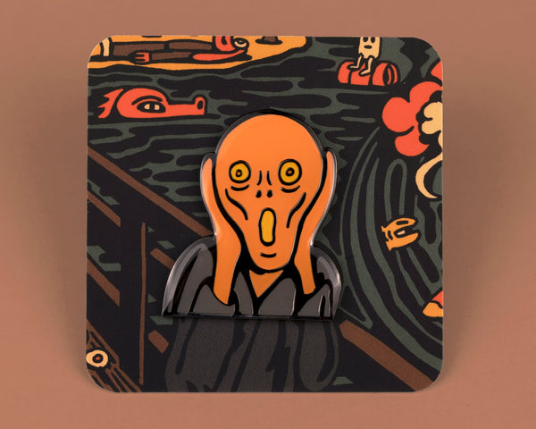 The Scream Enamel Pin - Pins - killeracid.com