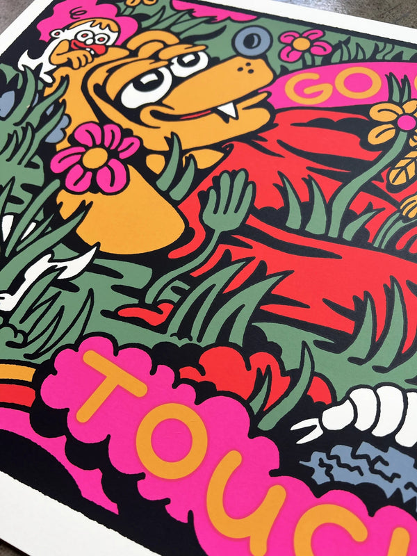 Touch Grass Screen Print - Posters & Prints - killeracid.com