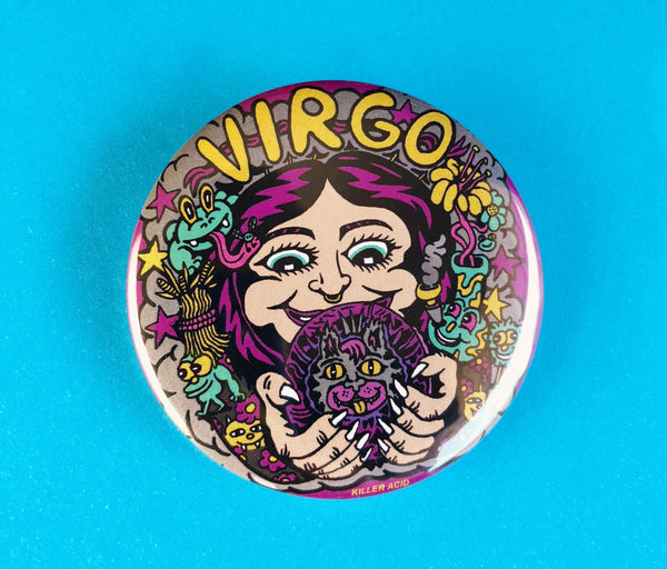 Virgo Button - Buttons - killeracid.com