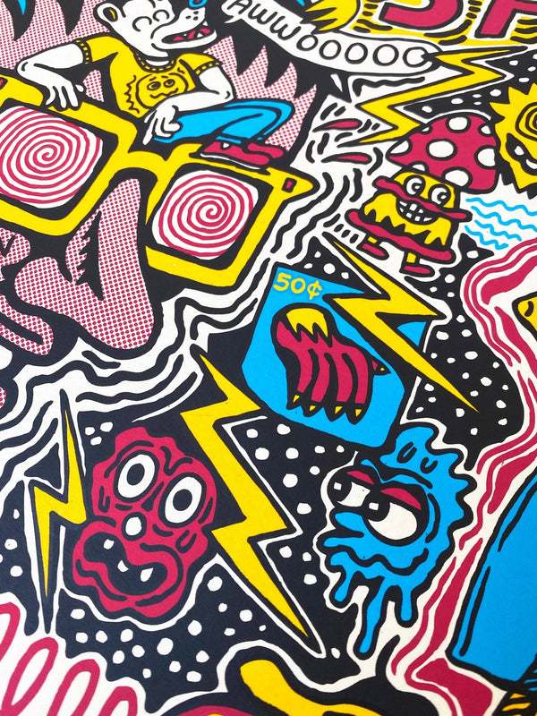 XRay Vision 4 Color Screen Print - Art & Collectibles - killeracid.com