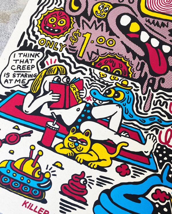 XRay Vision 4 Color Screen Print - Art & Collectibles - killeracid.com