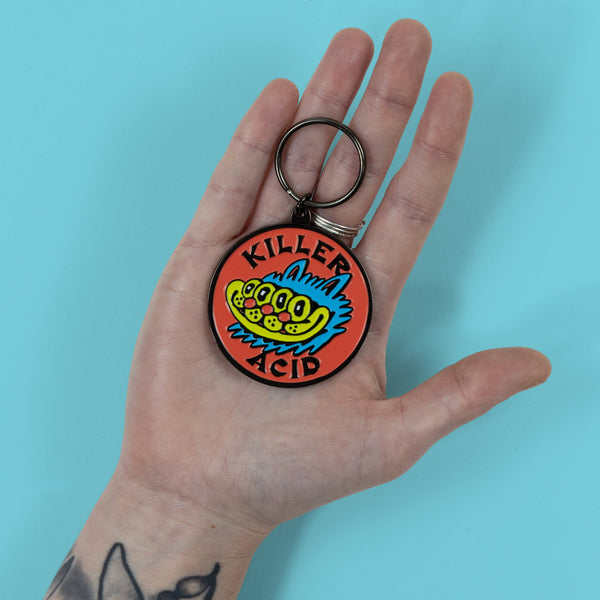 4 Eyed Cat Keychain - Key Chains - killeracid.com