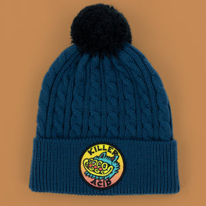 4 Eyed Cat Pom Beanie - Beanies - killeracid.com
