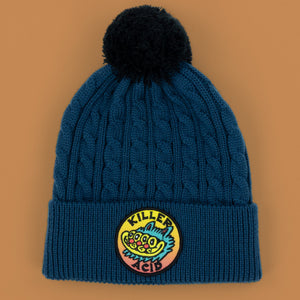 4 Eyed Cat Pom Beanie - Beanies - killeracid.com
