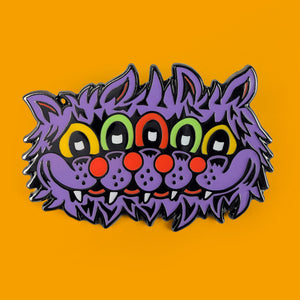 5 Eye Cat Enamel Pin - Pins