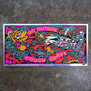 Touch Grass Screen Print