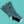 A pair of crew socks with a black and light blue wavy zebra-like pattern, featuring a detailed black graphic on one sock and a white toe and heel, displayed on a solid turquoise background.