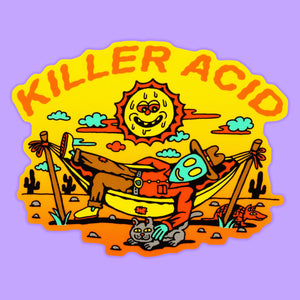 Alien Sunset Sticker - Stickers - killeracid.com