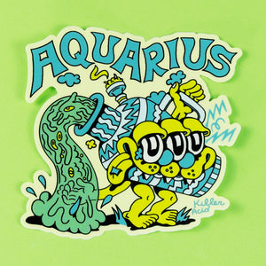 Astrology Freaks Aquarius Sticker - Stickers