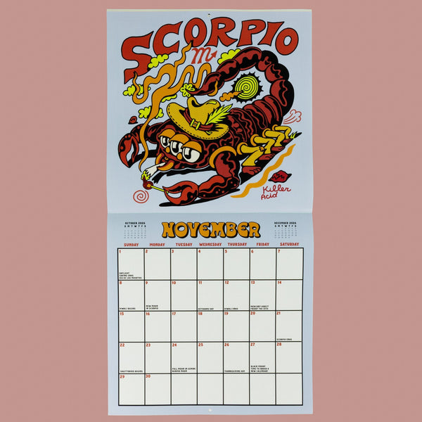Astrology Freaks 2026 Calendar - Posters & Prints - killeracid.com