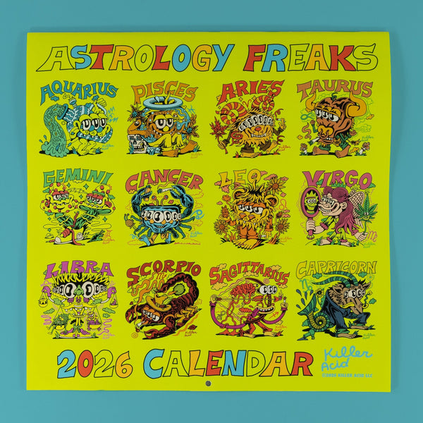 Astrology Freaks 2026 Calendar - Posters & Prints - killeracid.com