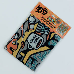 Killer Acid Best Mess Banner - tiger character Feelin Best In My Mess bedroom scene wall flag