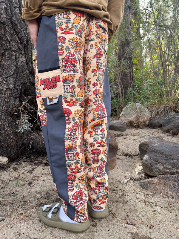 Bindle Conspiracy x Killer Acid Shroom Pants (L) - Pants - killeracid.com