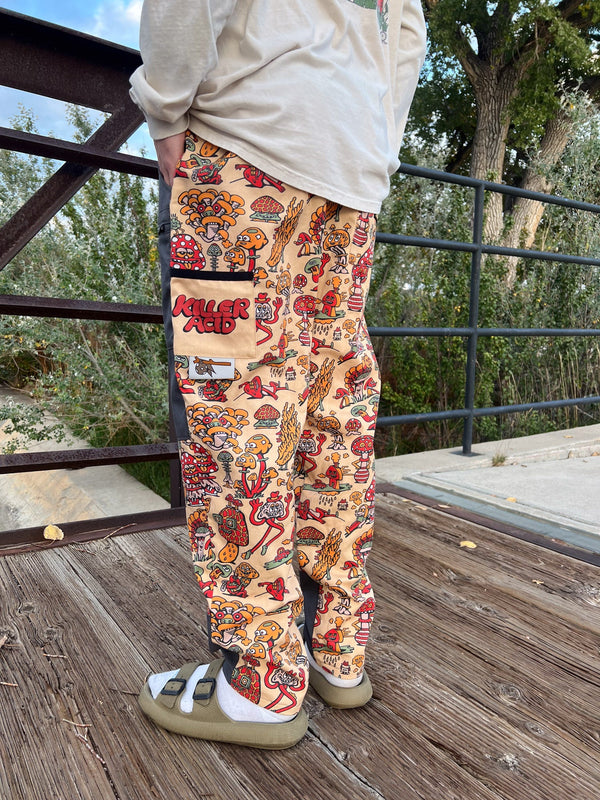 Bindle Conspiracy x Killer Acid Shroom Pants (M) - Pants - killeracid.com