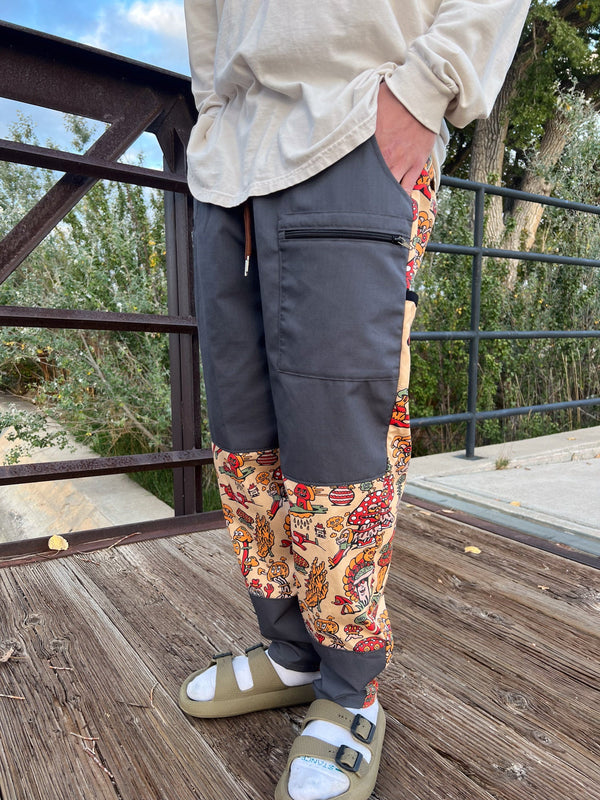 Bindle Conspiracy x Killer Acid Shroom Pants (M) - Pants - killeracid.com