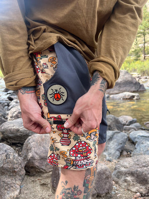 Bindle Conspiracy x Killer Acid Shroom Shorts - Shorts