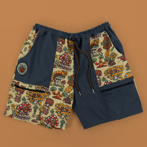 Bindle Conspiracy x Killer Acid Shroom Shorts - Shorts - killeracid.com