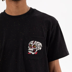 Black Skull Pocket T-Shirt - T-Shirts