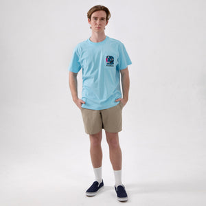 Blue Head Pocket T-Shirt back view