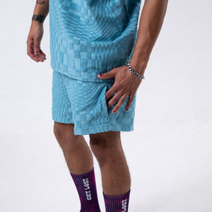 Blue Shroom Terry Shorts - Shorts