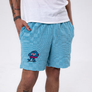 Blue Shroom Terry Shorts - Shorts