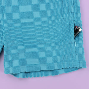 Blue Shroom Terry Shorts - Shorts