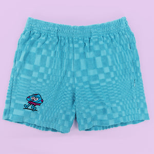 Blue Shroom Terry Shorts - Shorts