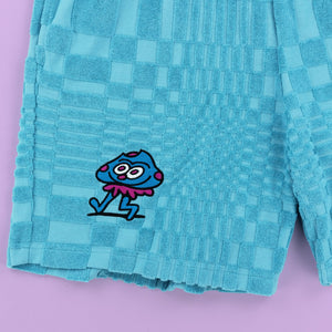 Blue Shroom Terry Shorts - Shorts