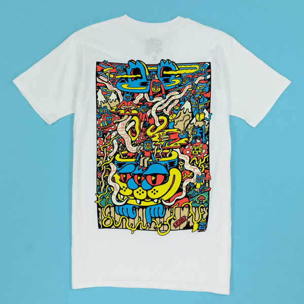 Cat Fantasy White T-Shirt - T-Shirts - killeracid.com