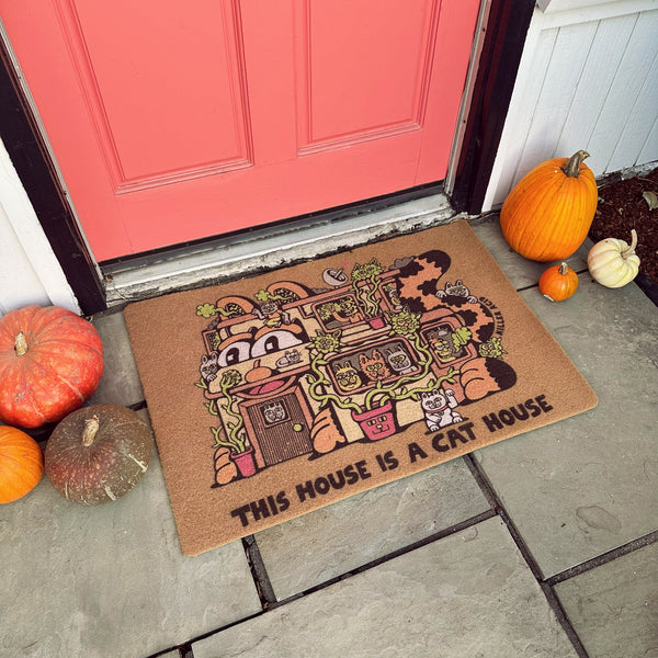 Cat House Doormat - Home Goods - killeracid.com