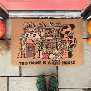 Cat House Doormat - Home Goods - killeracid.com