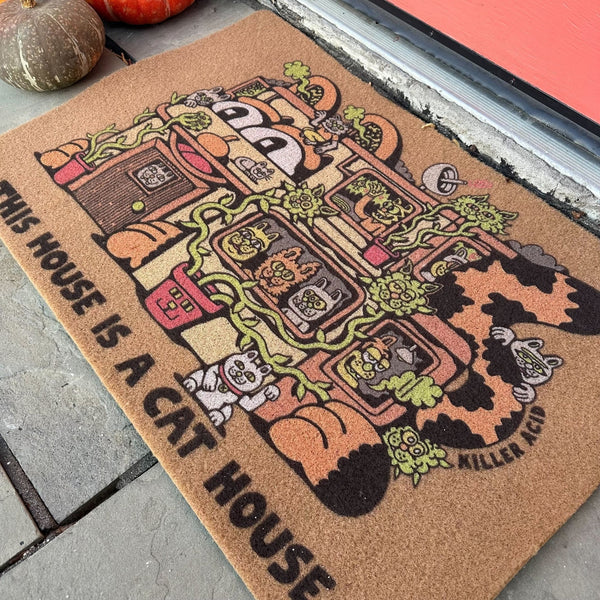 Cat House Doormat - Home Goods - killeracid.com