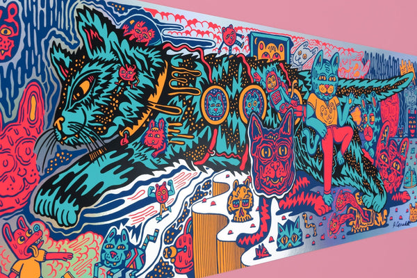 Cat Planet Screen Print - Posters & Prints - killeracid.com