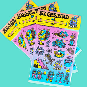Cats Sticker Sheet - Stickers - killeracid.com
