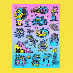 Cats Sticker Sheet - Stickers - killeracid.com
