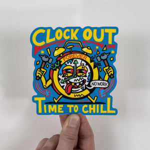 Clock Out Sticker - Stickers