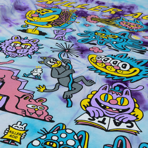 Cosmic Cats Tie Dye T - Shirt - T - Shirts