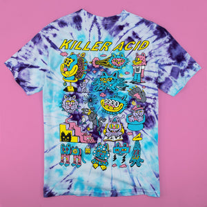 Cosmic Cats Tie Dye T - Shirt - T - Shirts