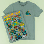 Killer Acid Cretaceous Cosmonauts T-Shirt front product view