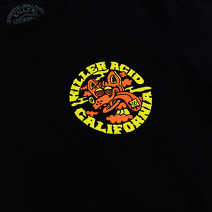 Back view of black tee