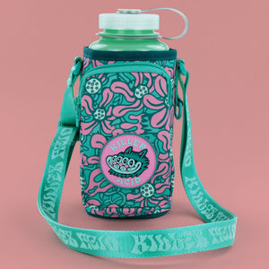Floral Cat Water Bottle - Accessories