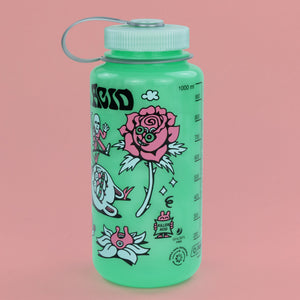 Floral Cat Water Bottle - Accessories