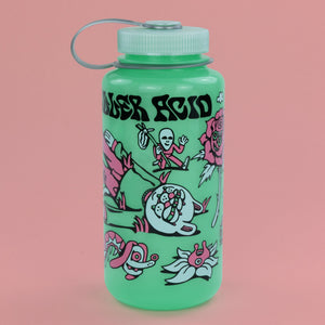 Floral Cat Water Bottle - Accessories