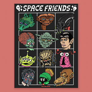 Friends from Space Poster - Posters & Prints