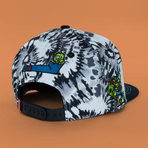 Get Lost Blue Tie-Dye Snapback Hat - Hats