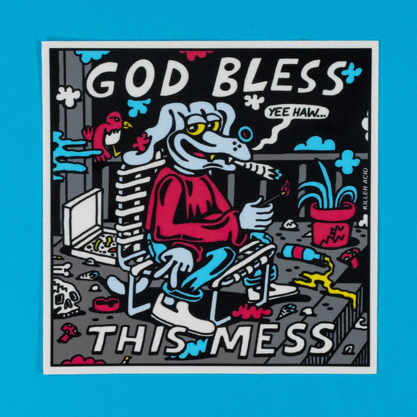 God Bless Sticker - Stickers - killeracid.com