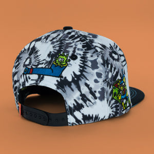Get Lost Blue Tie-Dye Snapback Hat